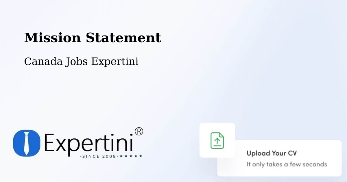 Mission Statement - Canada Jobs Expertini